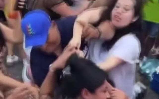 Mujeres montoneras agreden a otra