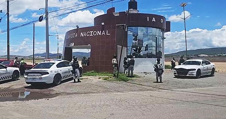 Con piedras atacó modulo de la Guardia Nacional