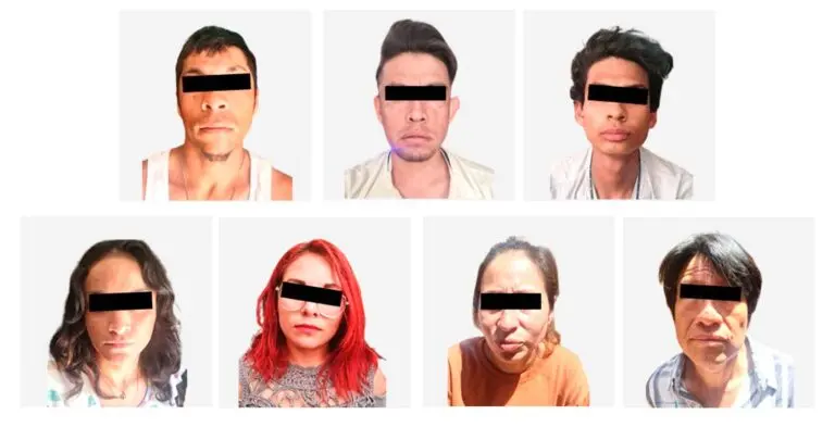 Detienen en Tulancingo a siete por narcomenudeo