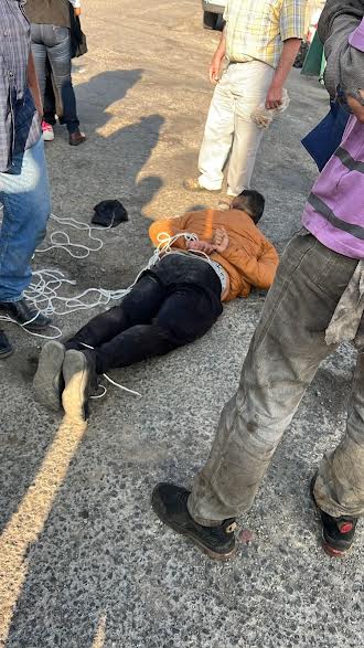 Sometido por vecinos por agredir a una mujer