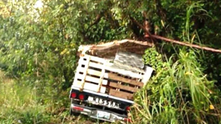 Camioneta cayó a un barranco