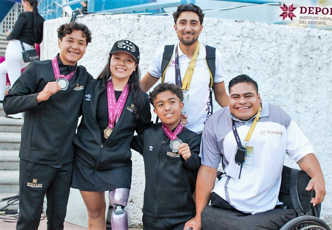 Brilla Hidalgo en Paralimpiada Nacional 2025 con 4 medallas