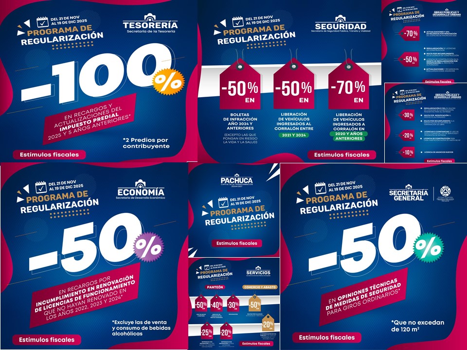 Anuncia Pachuca plan de estímulos fiscales