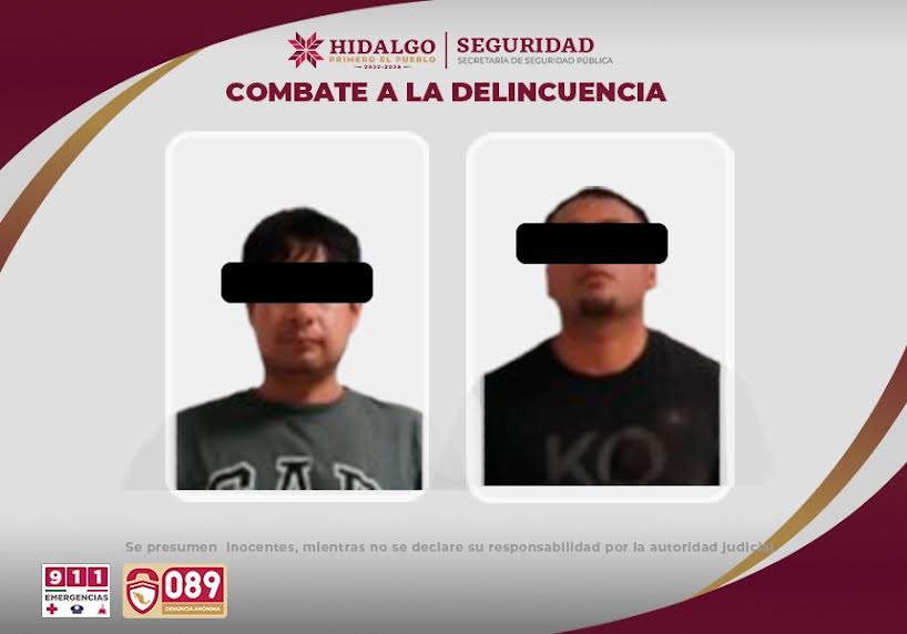 Atrapan a dos involucrados en homicidio de Pachuca