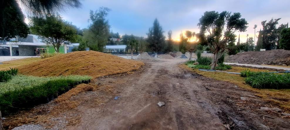 Obras de parque La Tortuga, sin planos ni expedientes técnicos