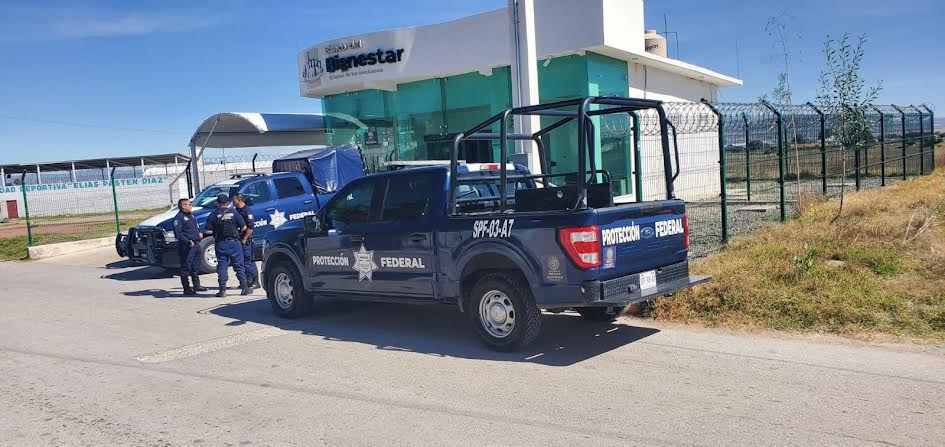 Robaron cajero banco Bienestar