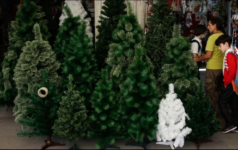 Hasta 3 mil 500 pesos los árboles de navidad