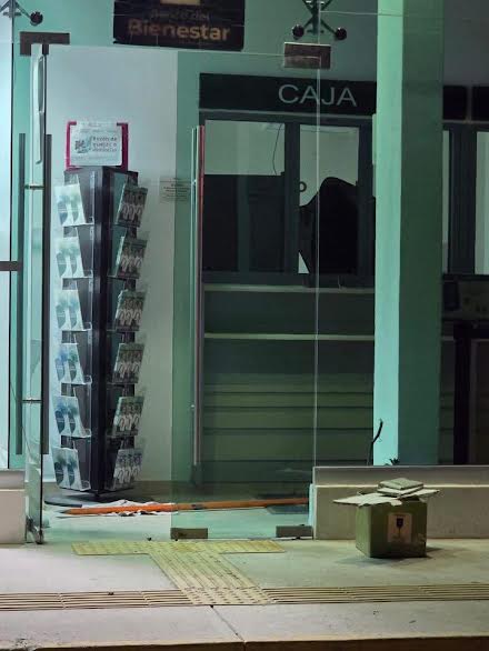 Por segunda vez roban el Banco del Bienestar