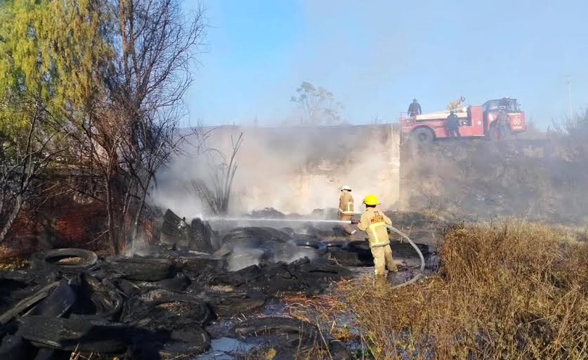 Incendio en rancho Aleka de Actopan