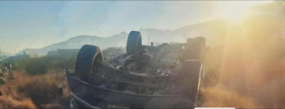 Volcó su camioneta por no arrollar a un perrito