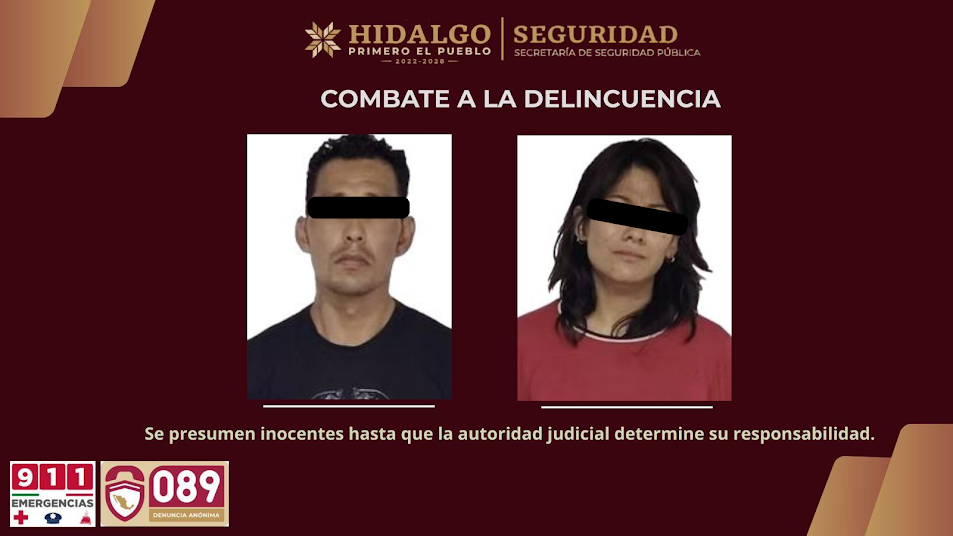 Caen dos personas tras robo a comercio