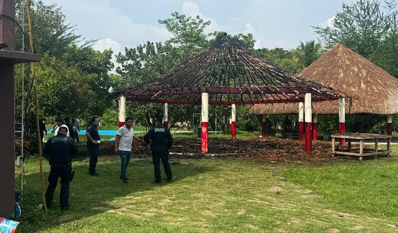 Cierran parque ecológico de Huejutla tras incendio