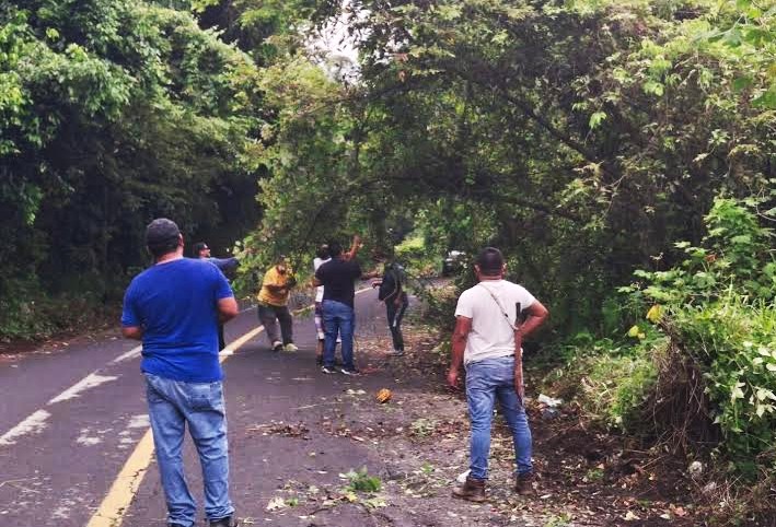 Limpieza en carretera Atlapexco–El Mango