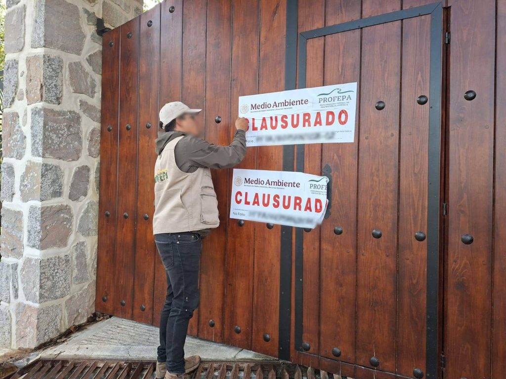 Profepa realiza clausura de construcciones en El Chico