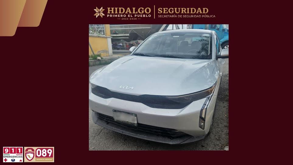 Roba vehículo en Pachuca y lo detienen en Tizayuca