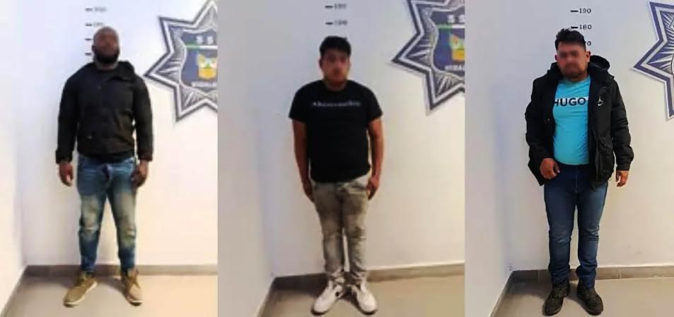 Tres detenidos por plagio de una mujer