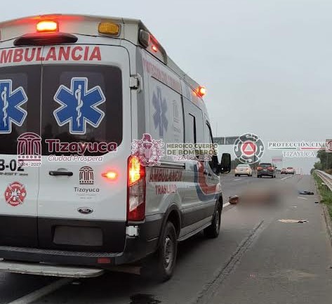 Motociclista muere en la México – Pachuca