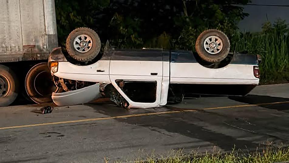 Muere en una trágica volcadura en Huejutla