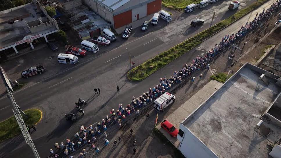 Reciben primer contingente de peregrinos queretanos