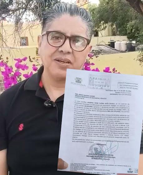 Yeymi Solís cumple a medias orden del TEEH