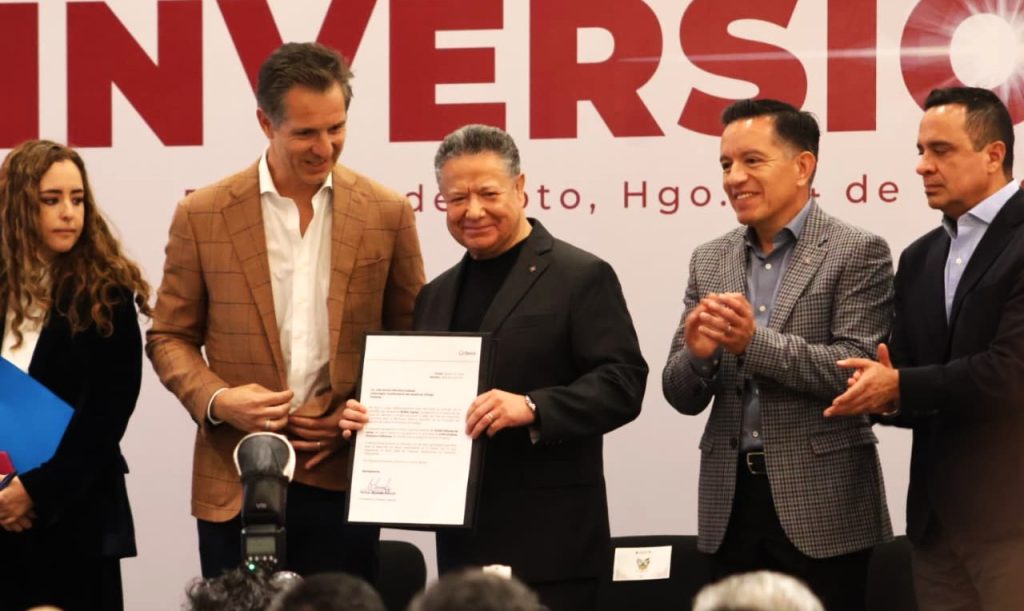Alcanza 147 mil millones la inversión privada en Hidalgo