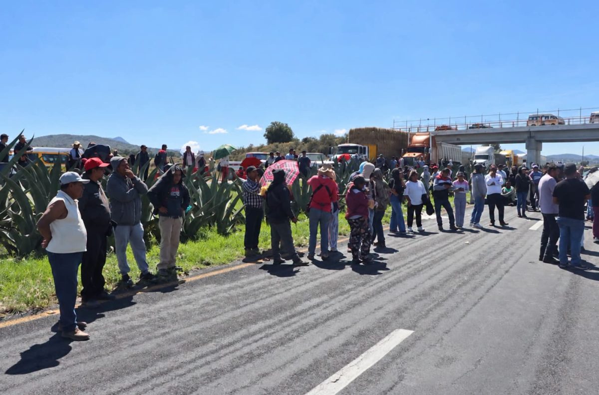 Manifestación colapsó circulación en Zempoala