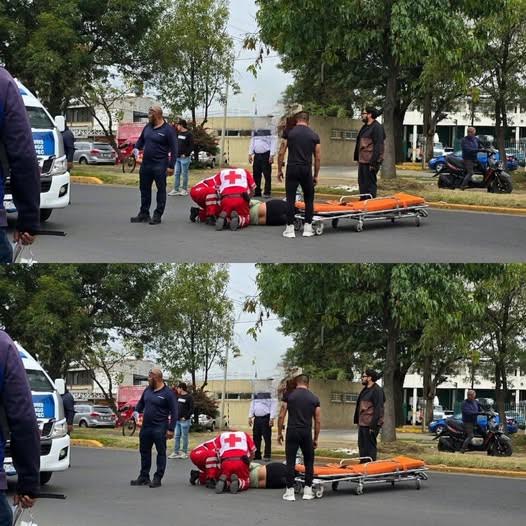 Mujer cayó de un puente peatonal